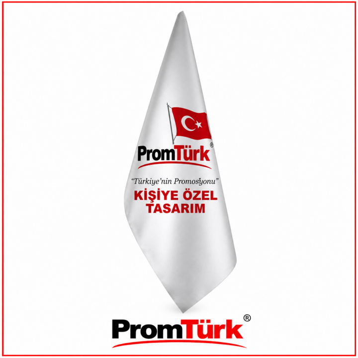 100x150 cm Logo Baskılı Özel Makam Bayrağı
